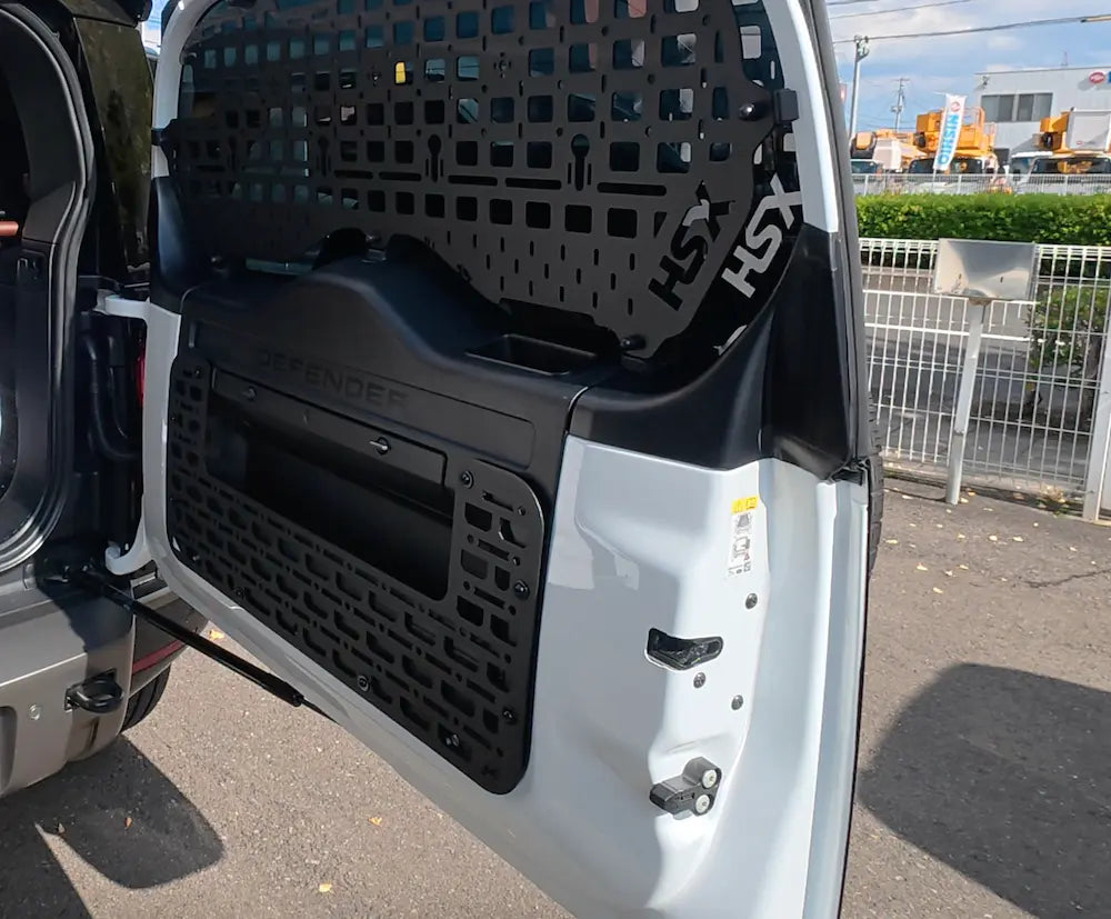 ディフェンダー110 90 130 リアドアガード ラゲッジラック ラゲッジパネル 収納 傷防止