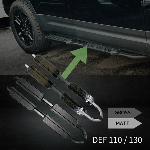 新型ディフェンダー L663 サイドステップ チェッカープレート DEF110/130 Defender L663 Side Step Checker