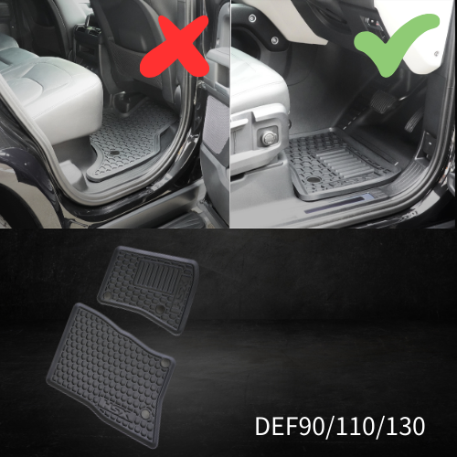 ディフェンダー110 90 130DEFENDER ラバーフロアマット フロント