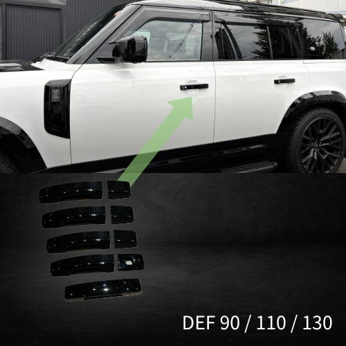 新品 HSXランドローバーディフェンダー110,130用ドアハンドルプロテクター DEFENDER ディフェンダー110 90 130 ドアハンドル グリップカバー