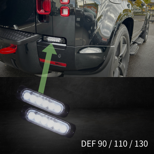 新型ディフェンダー ディフェンダー110 90 130 L663 LED バックライト キット LEDリバースライト 暗いライトを明るく DEFENDER