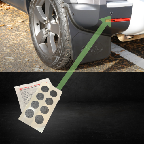 ランドローバー ディフェンダー センサーカバーステッカー 下回り塗装