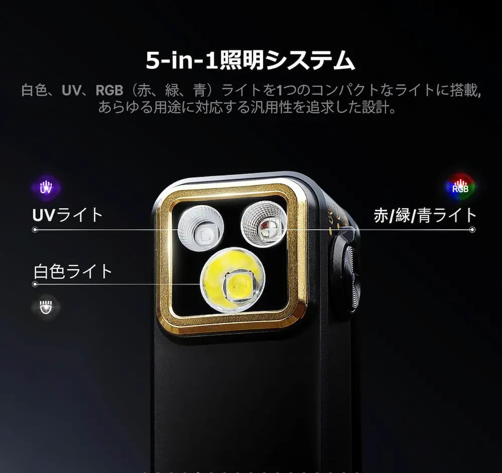 OLIGHT Oclip Pro S 600ルーメン 多機能クリップライト キャンプ・アウトドア・車載用