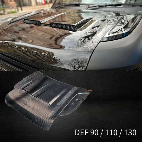 ディフェンダー110 90 130 ボンネットカーボン カスタムパーツ DEFENDER 軽量化カスタム カーボンボンネット