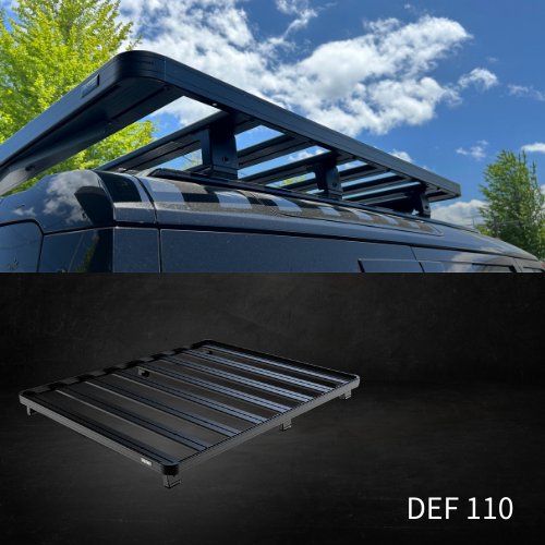 新型ディフェンダー ディフェンダー110 130  L663 ルーフラック フロントランナー ショートルーフラック KRLD037T FRONT RUNNER SLIMLINE II ROOF RACK KIT FOR LAND ROVER NEW DEFENDER 110 W/OEM TRACKS