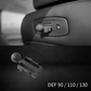 新型ディフェンダー L663 クリックマウント RAM mount L663CNGCA - REAR CLICK N GO COMPATIBLE ADAPTER 1" BALL MOUNT DEFENDER L663CNGCA