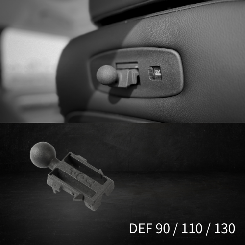 新型ディフェンダー L663 クリックマウント RAM mount L663CNGCA - REAR CLICK N GO COMPATIBLE ADAPTER 1" BALL MOUNT DEFENDER L663CNGCA