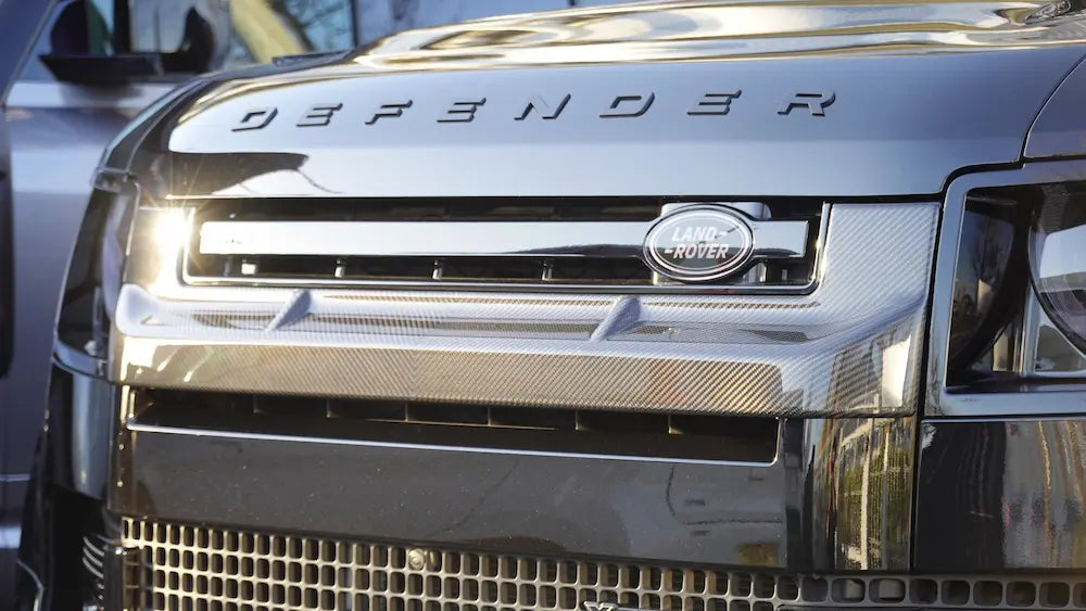 新型ディフェンダー ディフェンダー110 90 130 L663 グリルマスク リアルカーボン ドライカーボン エアロパーツ KAHN DEFENDER