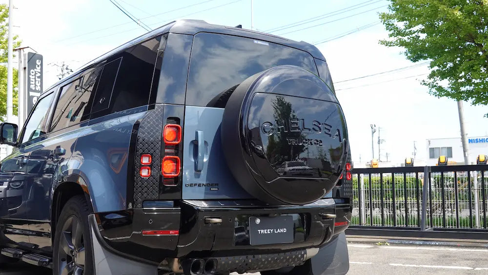 新型ディフェンダー L663 スペアタイヤカバー チェルシーハード