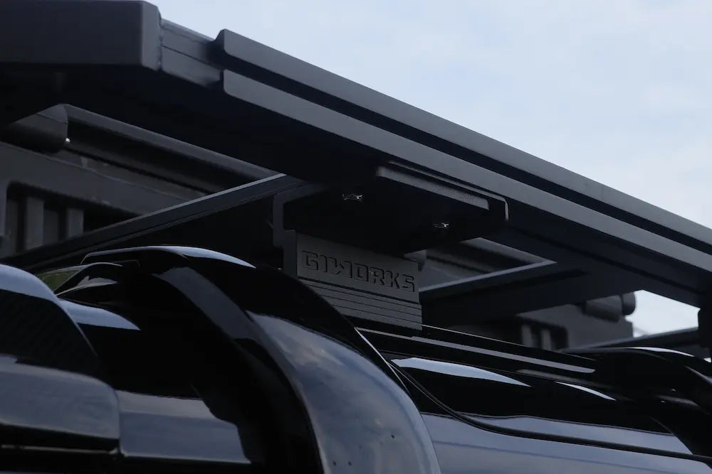 DEFENDER ルーフラック フラットラック オールブラックカスタム GIWORKS アウトドア キャンプ 