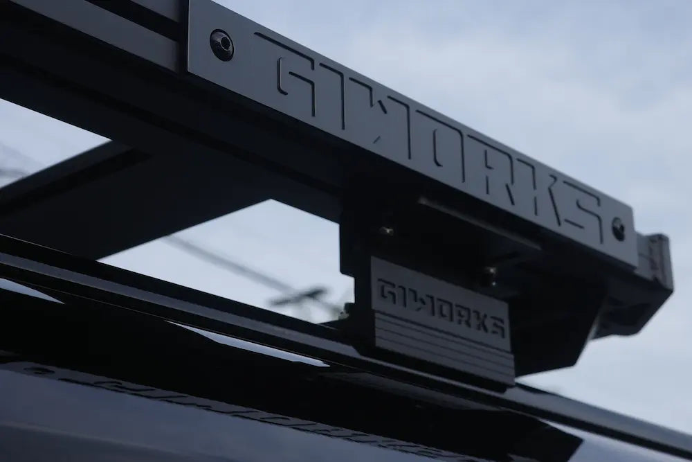 DEFENDER ルーフラック フラットラック オールブラックカスタム GIWORKS アウトドア キャンプ 