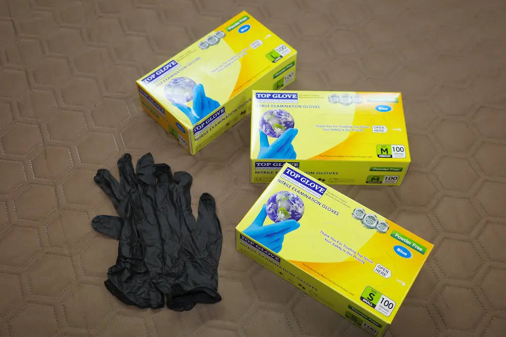 TOP GLOVE ニトリルグローブ ブラック